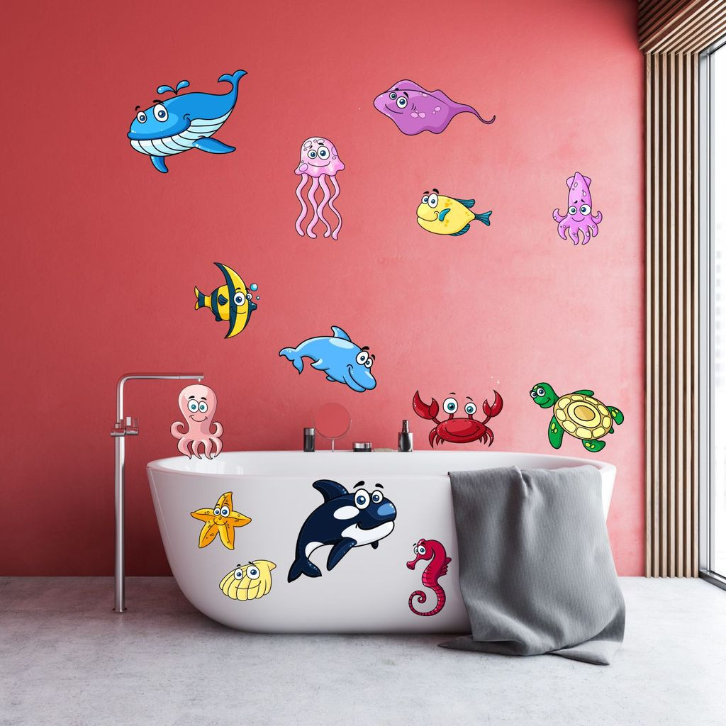 14 Badezimmer Aufkleber Set Fische | Kaufland.de for Badezimmer Aufkleber