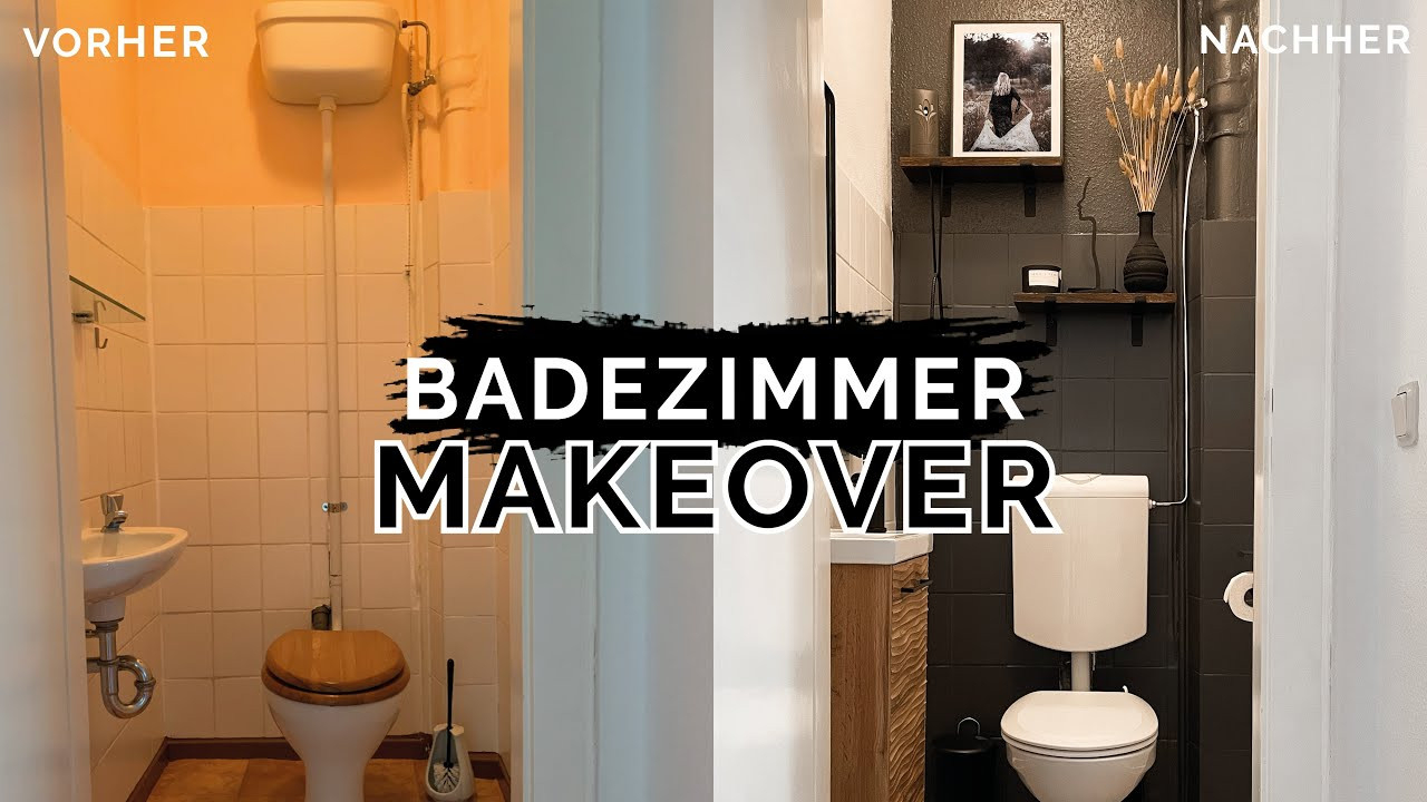 Diy Bad Makeover - Altes Badezimmer Neu Streichen | Komplettes Bad  Renovieren | Kleinstadtcoco throughout Badezimmer Aufpeppen